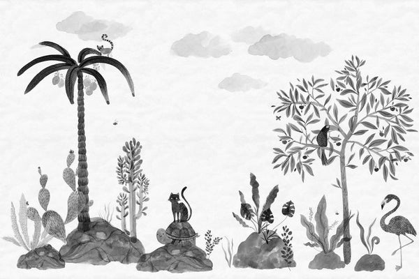 Wilton graphite Sample Wallcovering | Sandberg