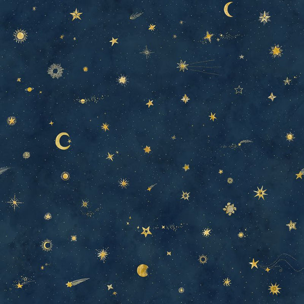 Starry sky petrol sample Wallcovering | Sandberg