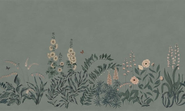 Aino sage green sample Wallcovering | Sandberg