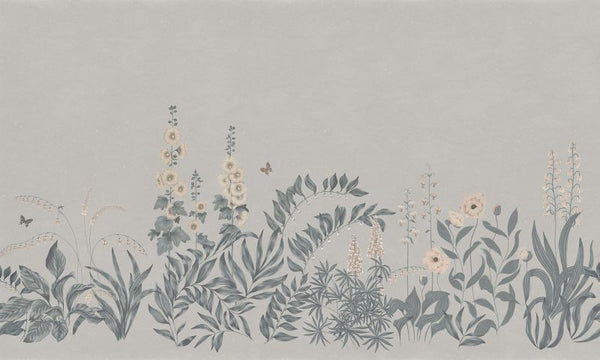 Aino misty blue sample Wallcovering | Sandberg