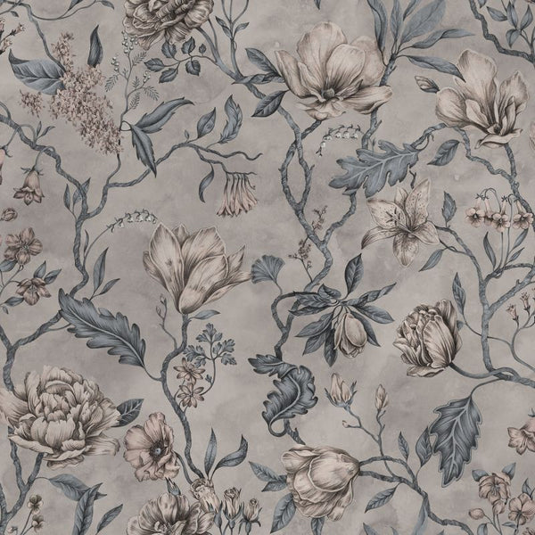 Belinda misty blue sample Wallcovering | Sandberg