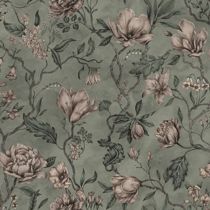 Belinda garden green sample Wallcovering | Sandberg