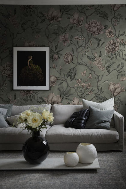 Belinda - Garden Green Wallcoverings | Sandberg