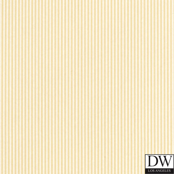 Newport Stripe - Pale Yellow Wallcoverings | Schumacher