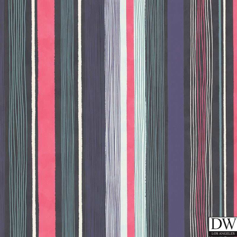 EstÃ¡tica Ebony Modern Stripe Wallpaper