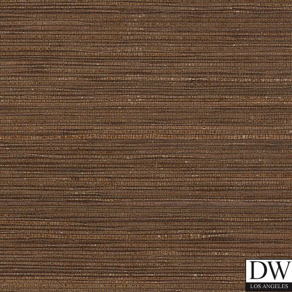 Sicily Metallic Grasscloth Horizontal Weave Brown | Phillipe Romano