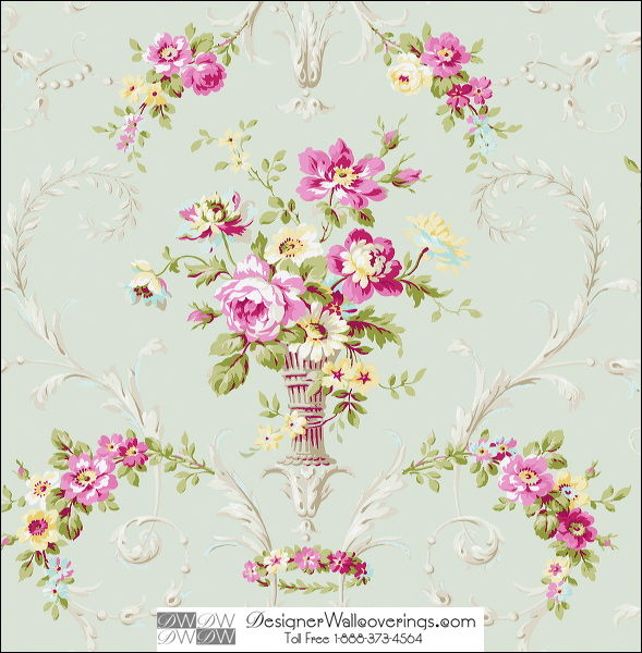 Dickenson Flower Vase Wallpaper