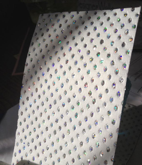 Hollywood Sequin - White | Glitter Walls