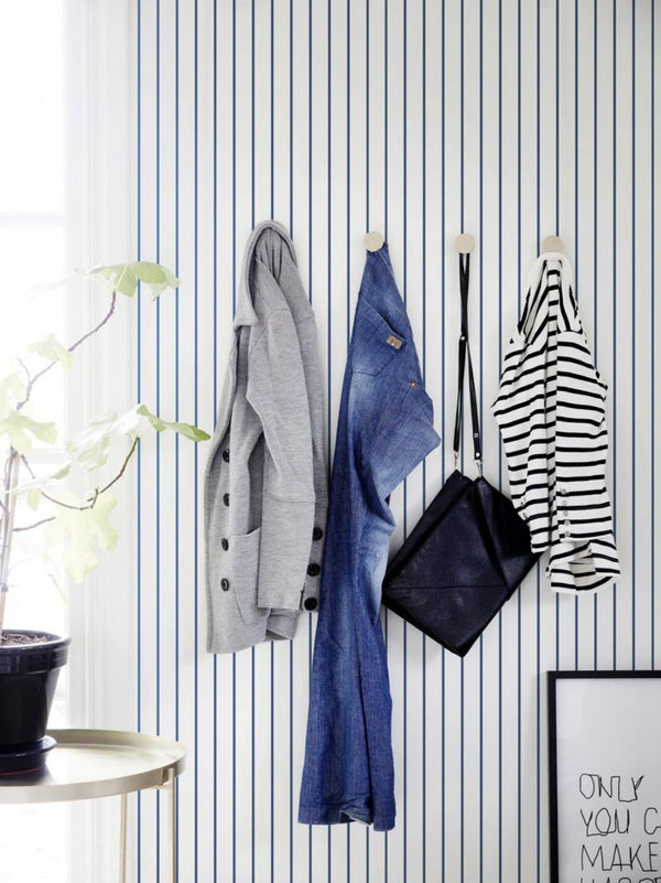 Emilia dark blue Wallcovering | Sandberg