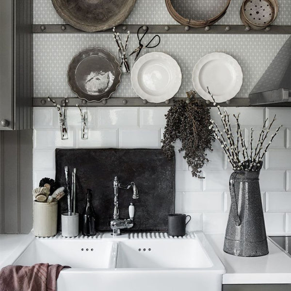 Einar - Gray Wallcovering | Sandberg