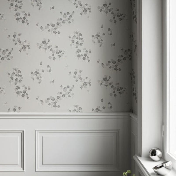 Harsyra grey Wallcovering | Sandberg