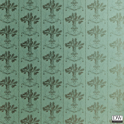 Lucky Charms - Graphite on Denuim Blue - Wallcovering