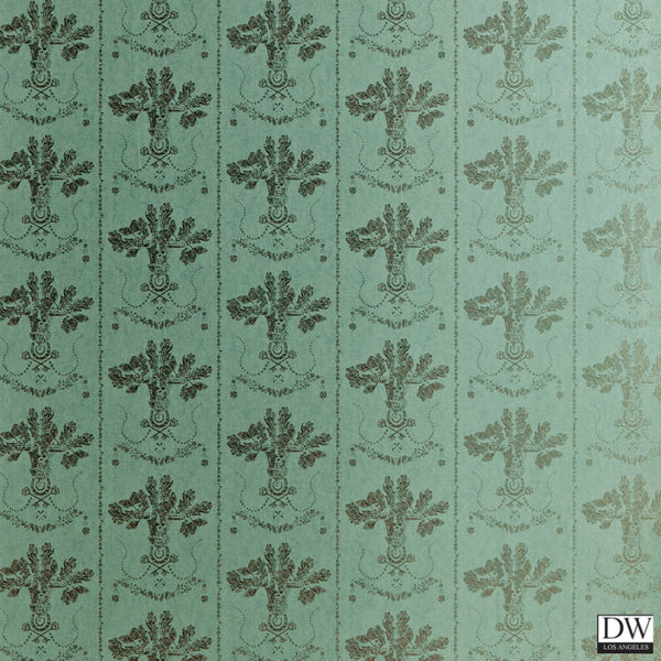 Lucky Charms - Graphite on Denuim Blue - Wallcovering