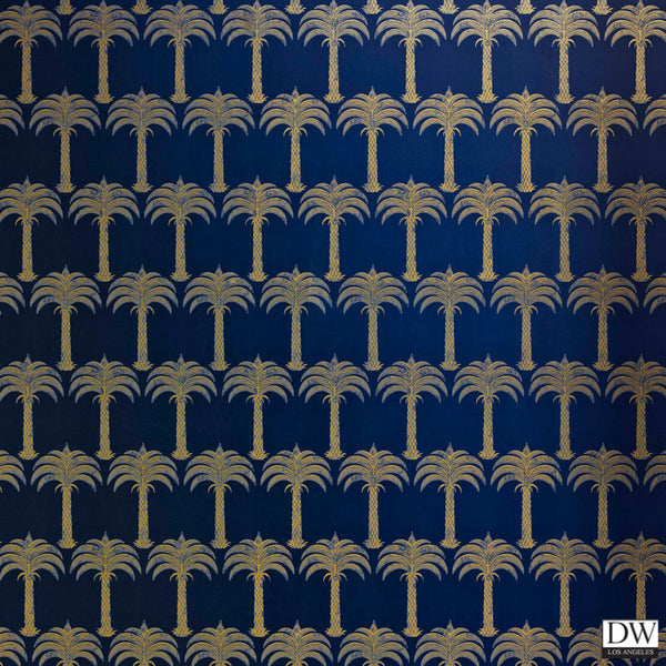 Marrakech Palm - Midnight Blue - Wallcovering