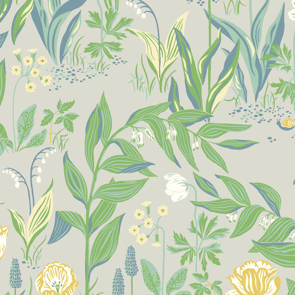Spring Garden Leaf Multi | Boråstapeter Wallcovering