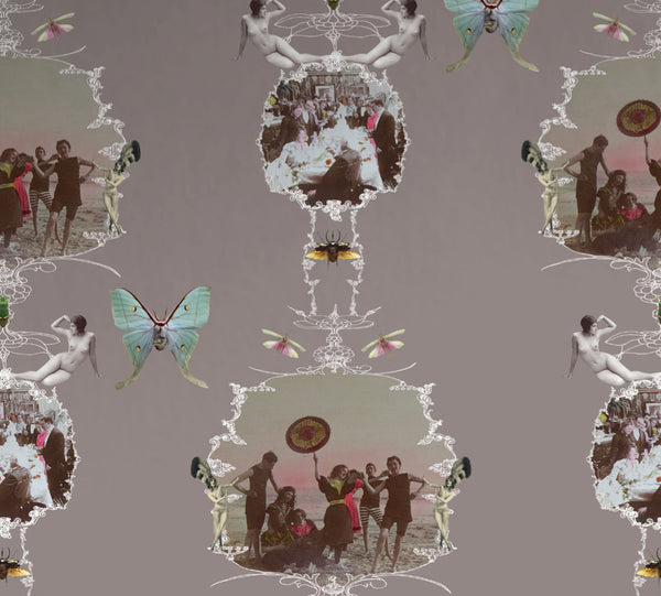 Dinner Beach Party Architectural Wallcovering