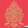 Till Red President Damask Wallpaper