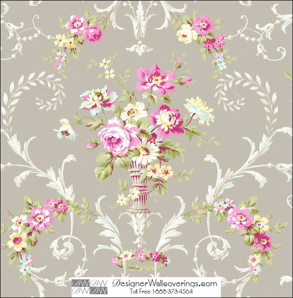 Dickenson Flower Vase Wallpaper