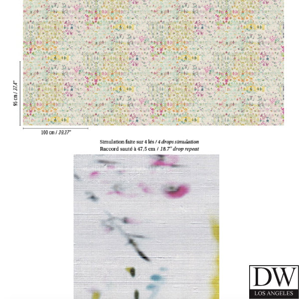 Beijing Glam Water Color Faux Silk