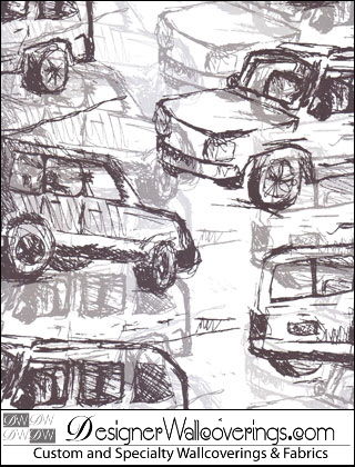 Route 66 Car Wallcovering