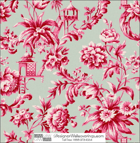 Castleford Flower Pagoda Wallcovering