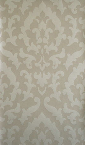 Pearl Pin Stripe Damask Wallpaper
