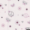 Love Child Pink Peace And Love Wallpaper