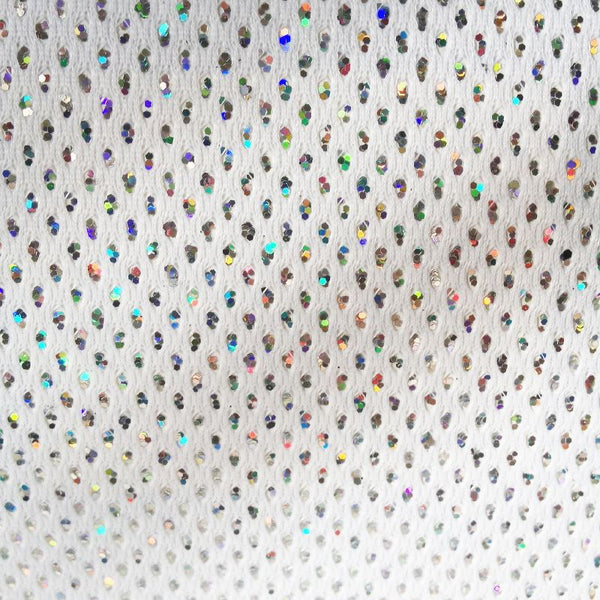 Hollywood Sequin - White | Glitter Walls