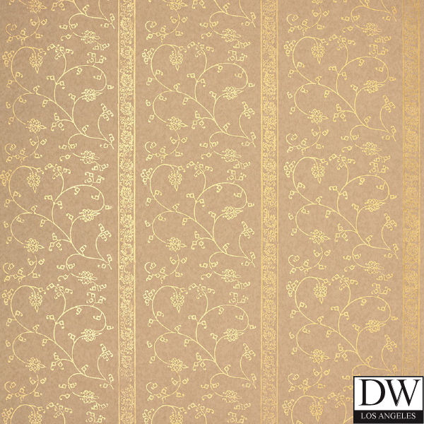 Khanpurvine Scroll Stripe Wallpaper