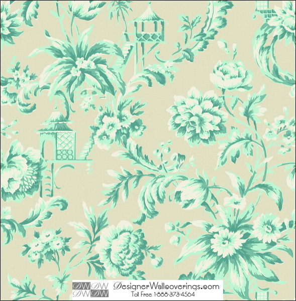 Castleford Flower Pagoda Wallcovering