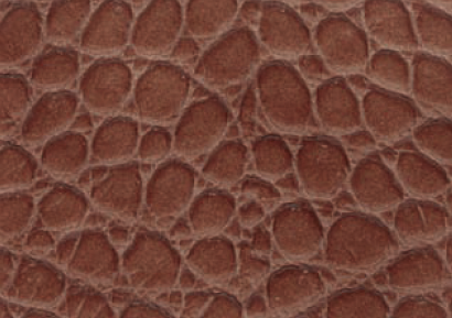 Crocodile Faux Leather - Auburn