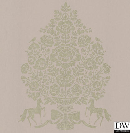 Till Light Grey President Damask Wallcovering