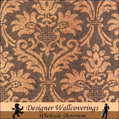 Detrick Damask - Copper Taupe Grey