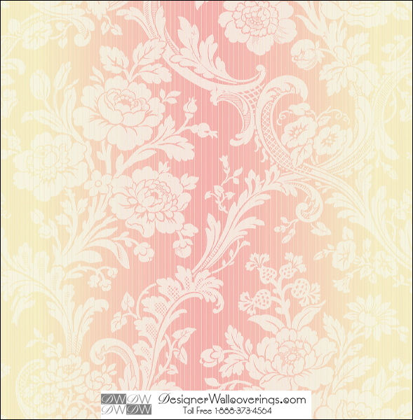 Darlingford Damask Flower Tone on Tone Wall Paper