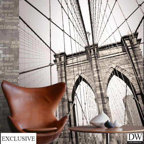 Brooklyn Bridge Wallpaper (Room Setting)