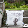 The Waterhole Fabric - Elephants - 1