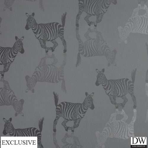 Zebra Charcoal Wallpaper