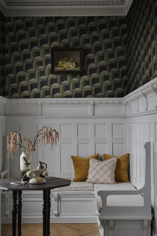 Christian dark red Wallcovering | Sandberg