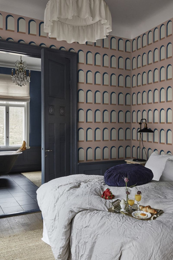 Marie pink Wallcovering | Sandberg