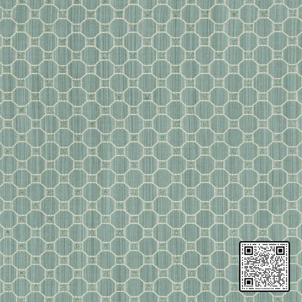 TANNEURS WOVEN COTTON - 49%;RAYON - 36%;RAYON CHENILLE - 15% TURQUOISE TURQUOISE  UPHOLSTERY available exclusively at Designer Wallcoverings