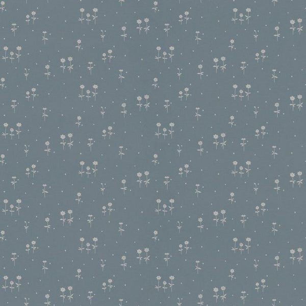 Bianca indigo blue sample Wallcovering | Sandberg