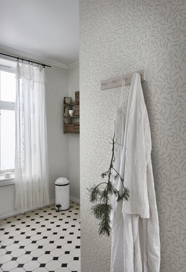 Karolina light grey Wallcovering | Sandberg