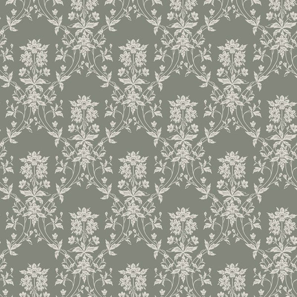 Alva forest green sample Wallcovering | Sandberg