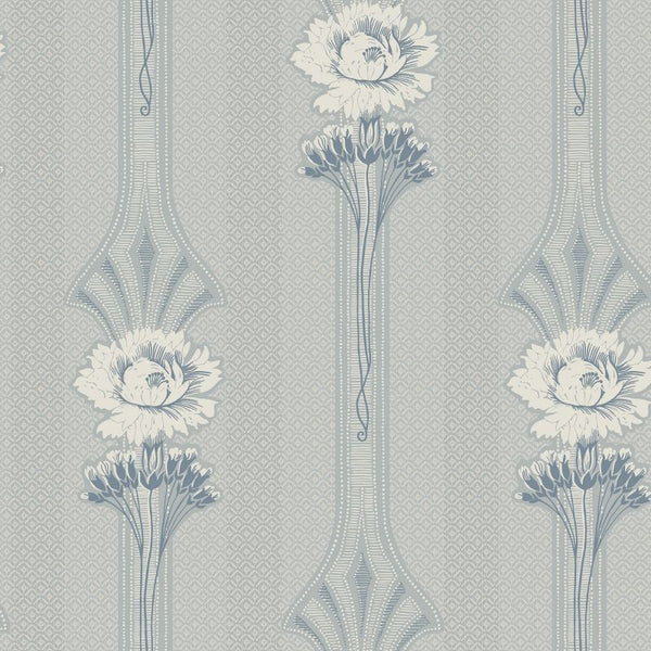 Margareta powder blue Sample Wallcovering | Sandberg