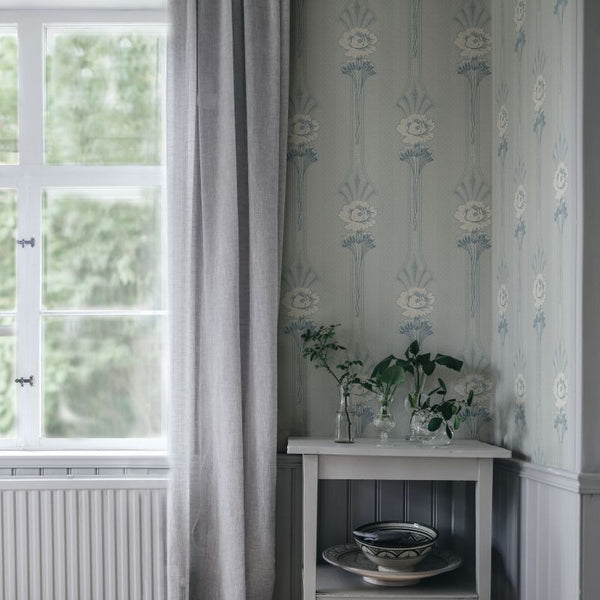 Margareta - Powder Blue Wallcovering | Sandberg