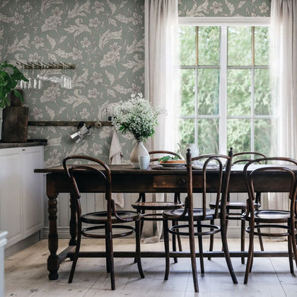 Karin - Forest Green Wallcovering | Sandberg