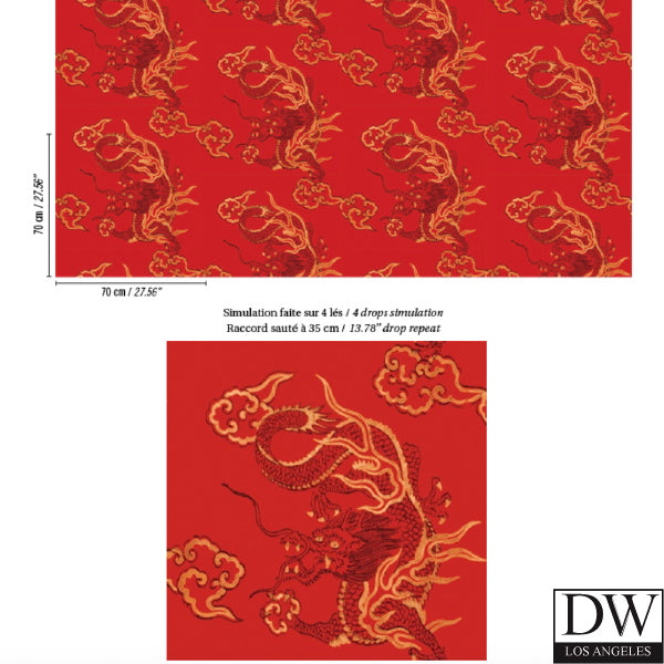 Glam Dragon Wallcovering