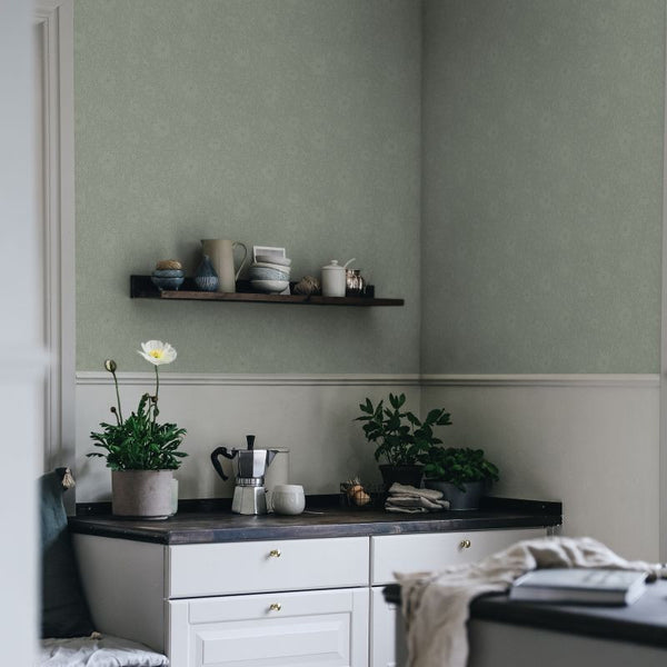 Anton - Forest Green Wallcovering | Sandberg