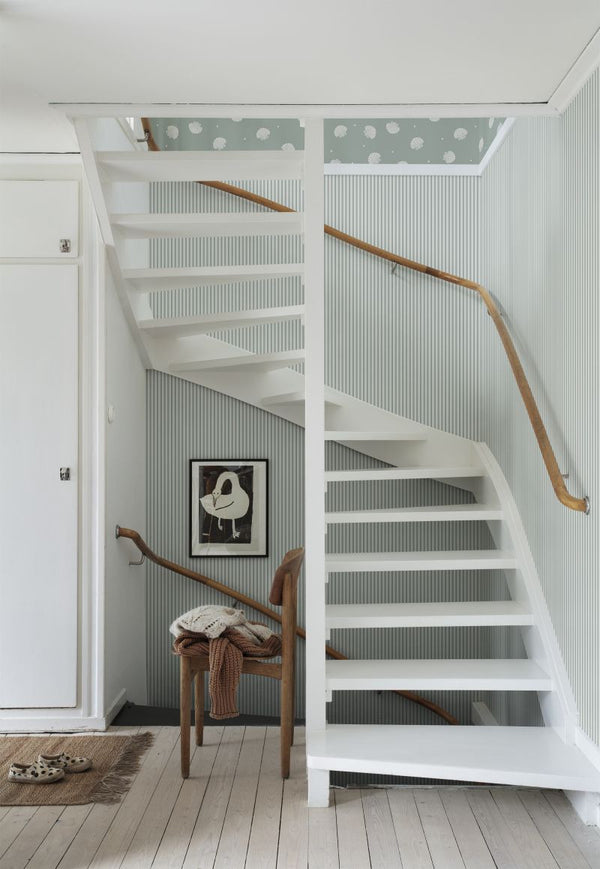 Estelle - Teal Wallcovering | Sandberg