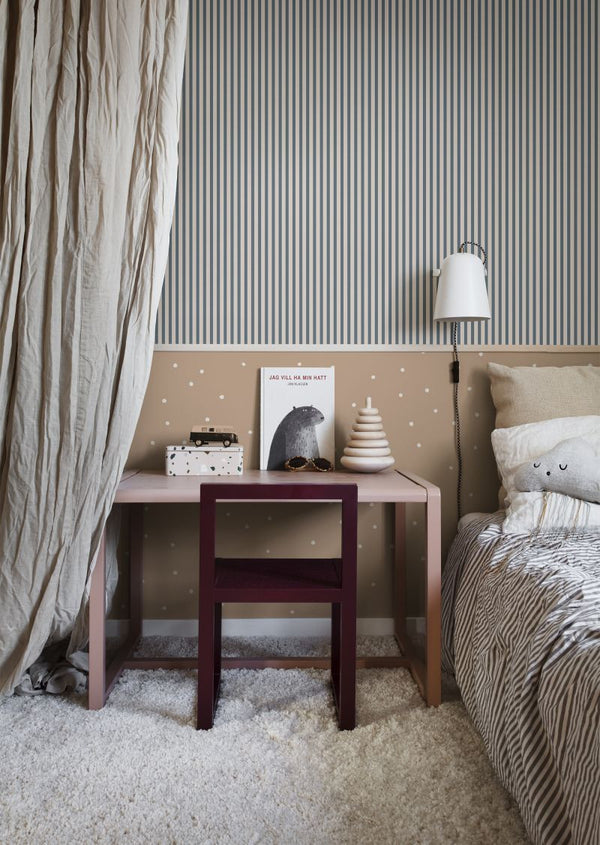 Estelle dark blue Wallcovering | Sandberg
